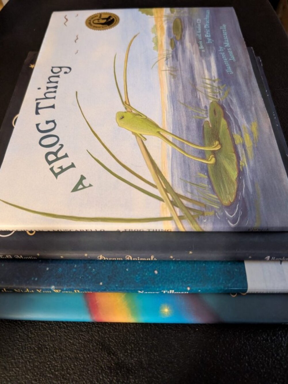 CHILDRENS LOT OF 4 BOOKS 2 WITH CD'S ALL WITH DUST JACKETS